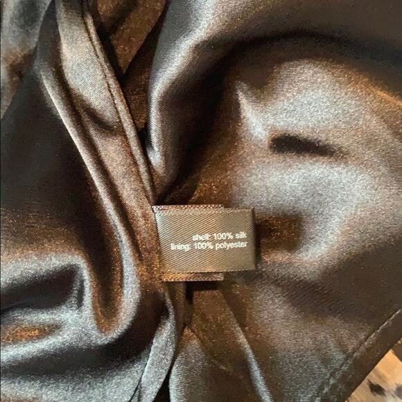 The limited silk leopard print cocktail party dress in silver, size 8 - Picture 6 of 7